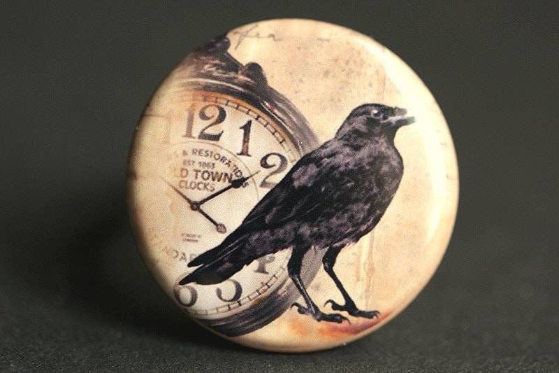 Edgar Allan Poe Ring. Rabenring. Halloween-Ring. Gothic Halloween Schmuck. Verstellbar. Silber Handmade von StumblingOnSainthood