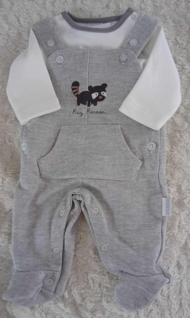 Stummer 2tlg. Strampler Waschbär von Stummer