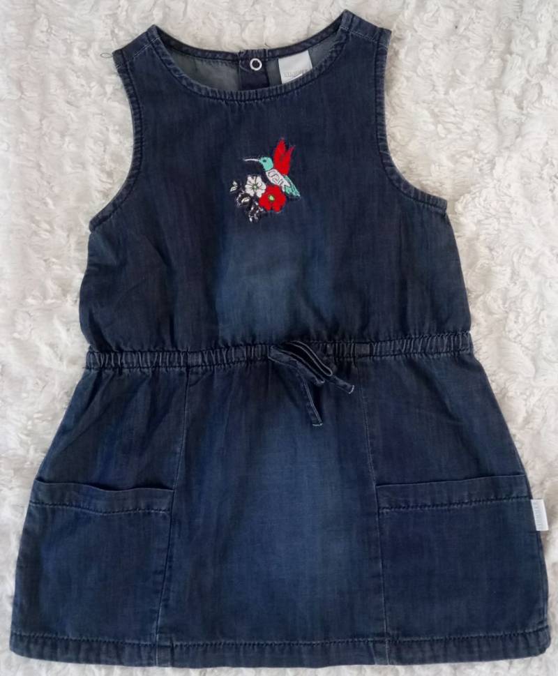 Stummer Kleid Jeansstoff blau von Stummer