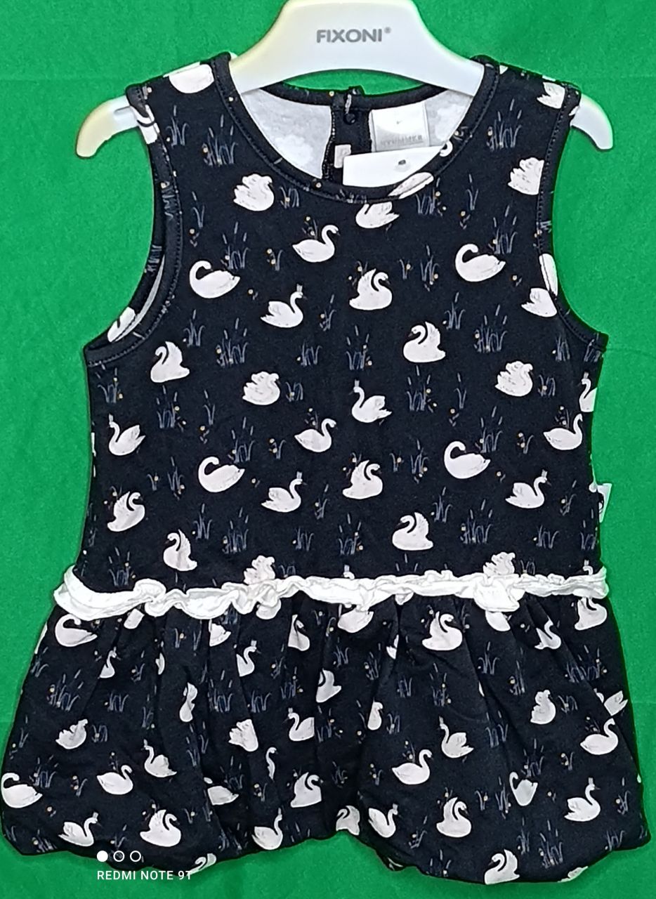 Stummer Kleid navy Schwan Mädchen von Stummer