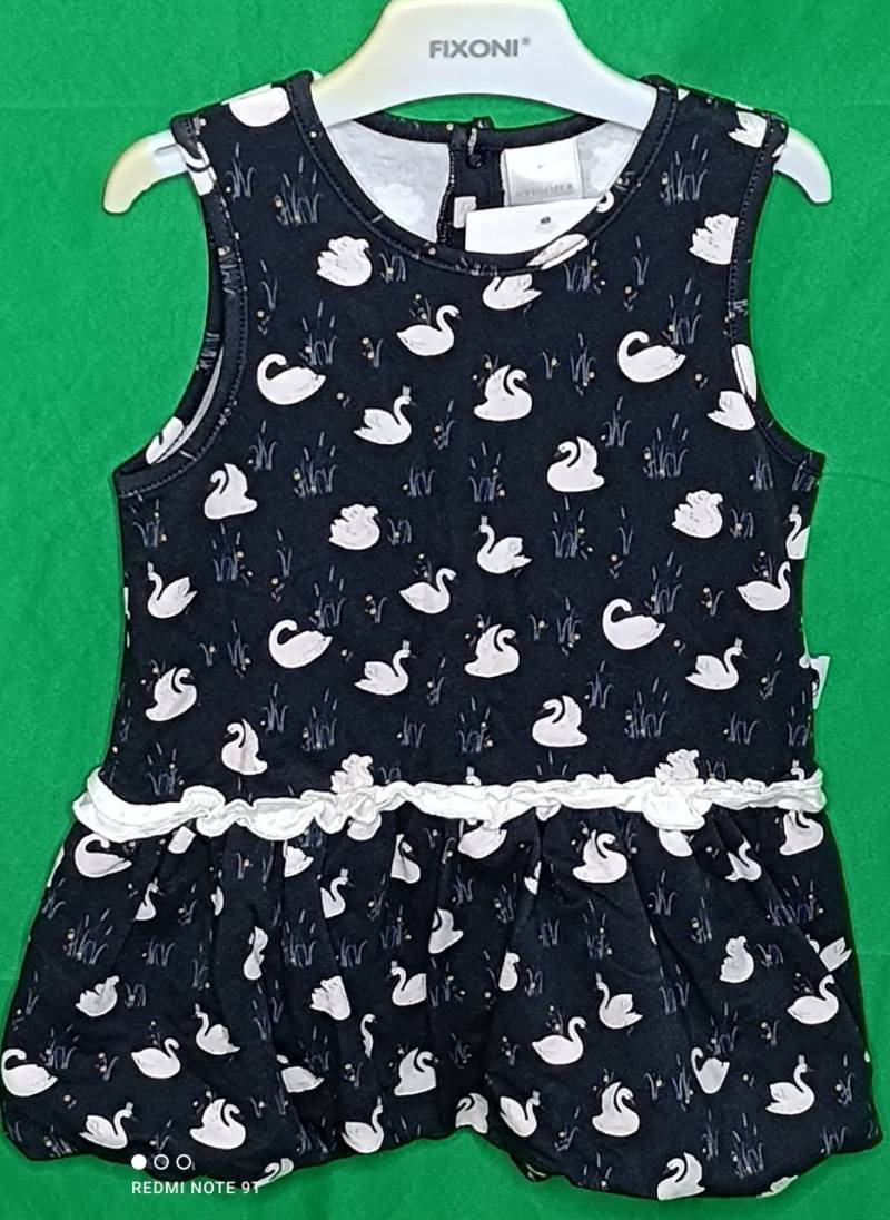 Stummer Kleid navy Schwan Mädchen von Stummer