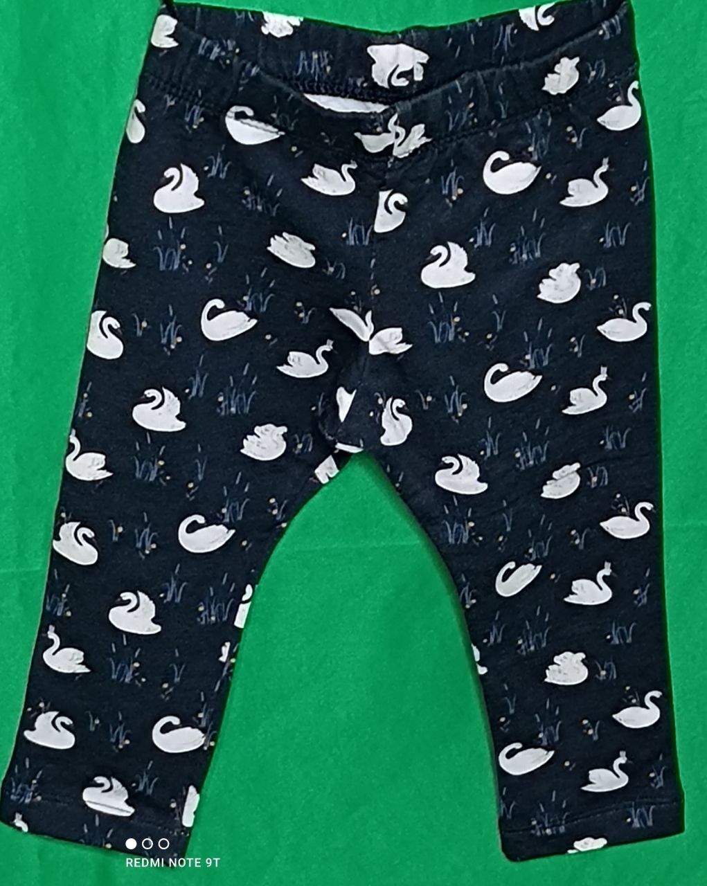 Stummer Leggings blau Schwan Mädchen dicker und weich von Stummer