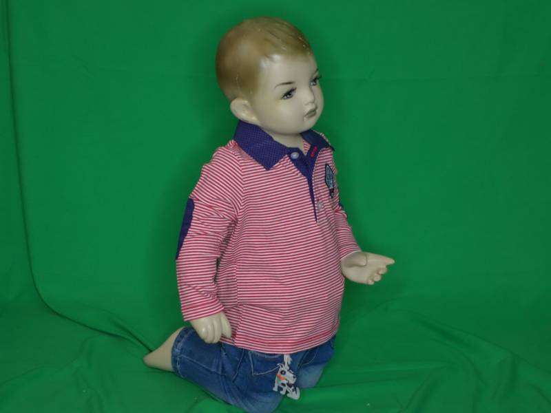 Stummer Longsleeve Junge mit Kragen rot Winter von Stummer