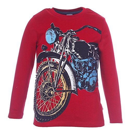 Stummer Longsleeve Motorrad rot Junge von Stummer