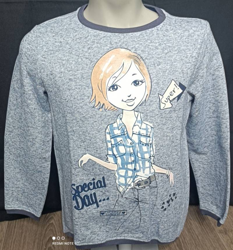 Stummer Pullover Sweater Mädchen blau von Stummer