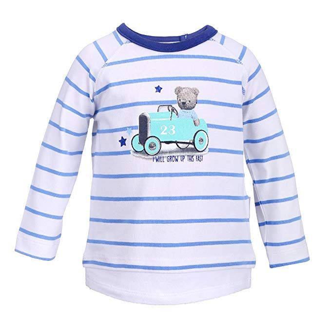 Stummer Shirt gestreift weiß blau von Stummer