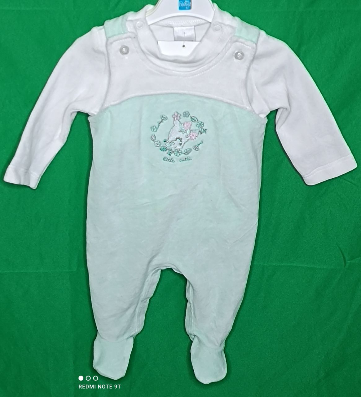 Stummer Strampler Nicky kuschelig weich mint von Stummer