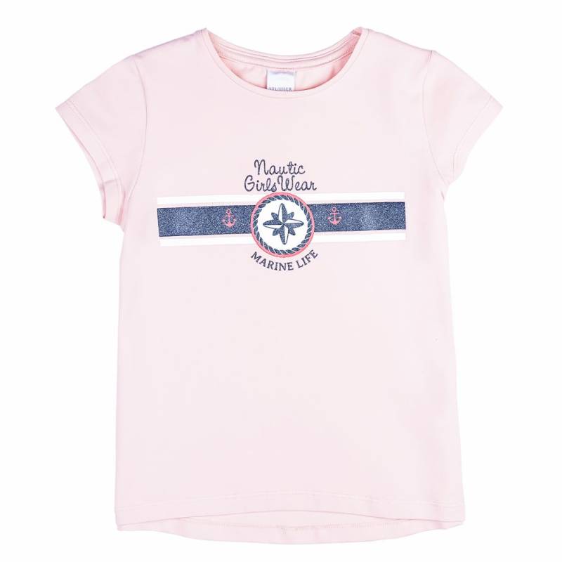 Stummer T-Shirt rosa Mädchen Marine Life von Stummer