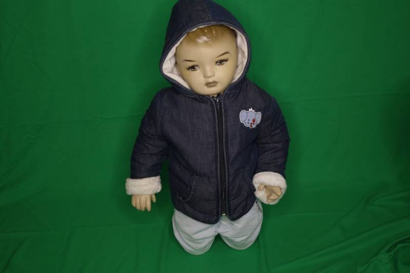 Stummer Winterjacke Jeansstoff Junge gefüttert von Stummer