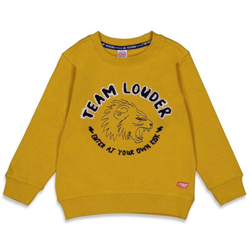 Sturdy Press and play Sweater yellow Junge Winter von Sturdy