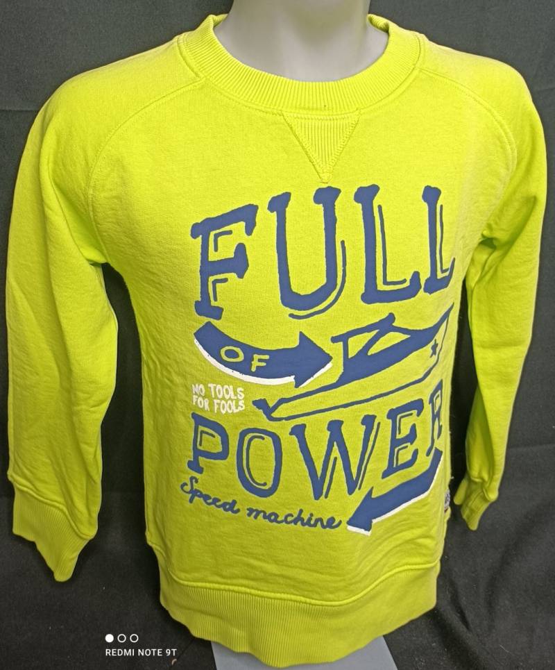 Sturdy Sweater Pullover Junge neongelb lime Sommer von Sturdy