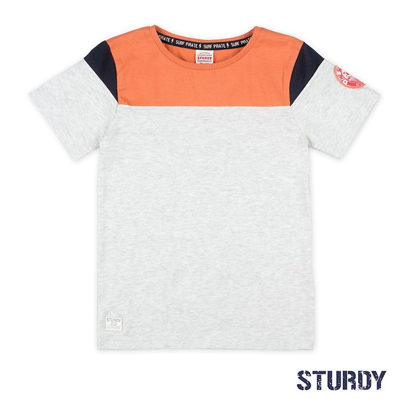 Sturdy Treasure Hunter T-Shirt Junge grau orange von Sturdy
