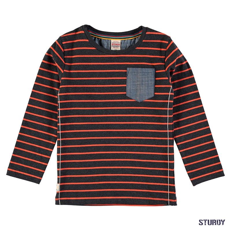 Sturdy Wheels Shirt Longsleeve Junge black melange von Sturdy