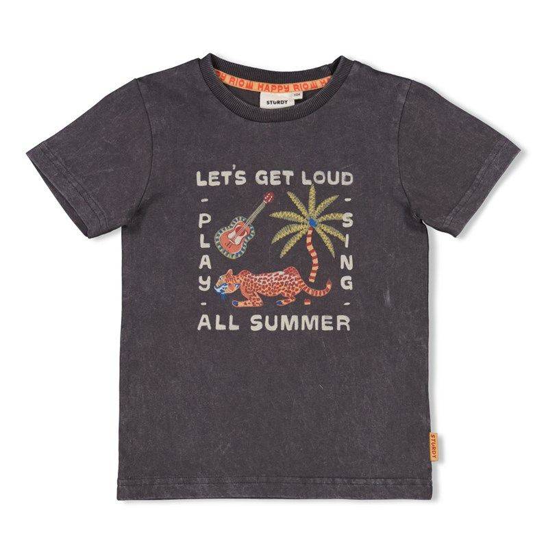 T-Shirt Junge anthracite Junge / Sturdy / Happy Rio von Sturdy