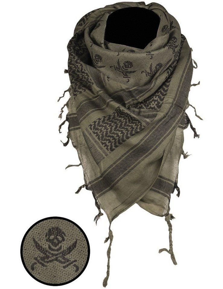 Sturm-Miltec Halstuch Shemagh Skull, oliv-schwarz, (1-St) von Sturm-Miltec