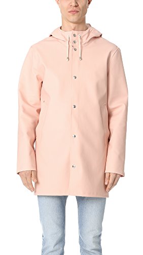 STUTTERHEIM Herren Normale Passform Regenmantel Stockholm Blassrosa XXL von STUTTERHEIM