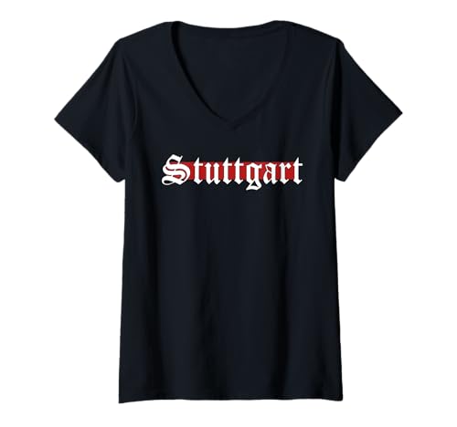 Damen Stuttgart Geschenk Stuggi Stuttgarter 0711 Ultras T-Shirt mit V-Ausschnitt Damen Stuttgart Geschenk Stuggi Stuttgarter 0711 Ultras T-Shirt mit V-Ausschnitt von Stuttgart Tshirt Herren Damen Stuggi Stadt Ultras
