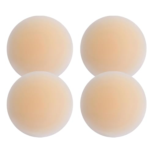 Stycizom Silikon Nipplepads,Nipple Cover für Damen,Wiederverwendbares Nipple Pads,Ultradünne Selbstkleb Unsichtbar Atmungsaktiv,Silikon Nipplepads Nipple Kleber für Abendkleider[8 cm] von Stycizom