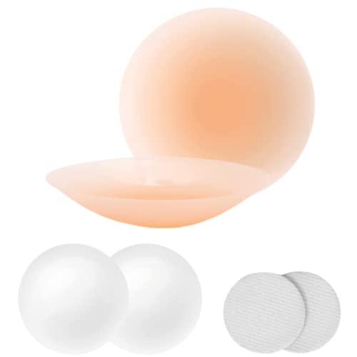 Stycizom Silikon Nipplepads,Nipple Cover für Damen,Wiederverwendbares Nipple Pads,Ultradünne Selbstkleb Unsichtbar Atmungsaktiv,Silikon Nipplepads Nipple Kleber für Abendkleider[8 cm] von Stycizom
