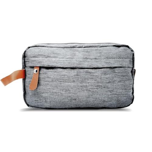 Kulturbeutel Herren & Kosmetiktasche Damen - Reisezubehör Handgepäck für Reise, Grau von Stycypel