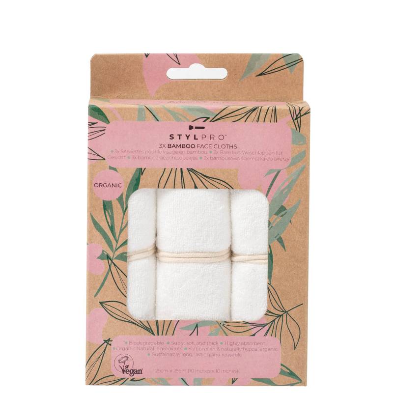StylPro Bamboo Gesichtstücher 3er-Packung von StylPro