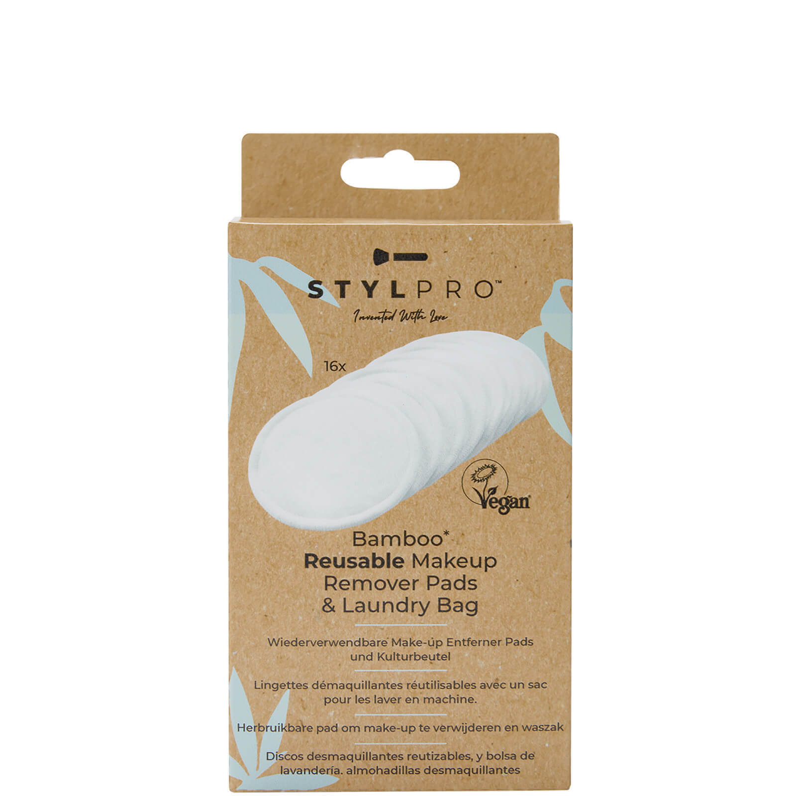 StylPro Bamboo Makeup Remover Pads - 16 Pack von StylPro