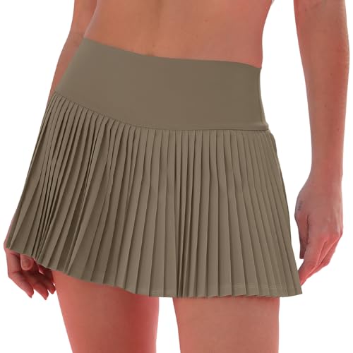 StylSense Tennisrock Damen Mädchen Rock mit Hose Drunter Hohe Taille Skort Hosenrock Damen Sommer Kurz Elegant mit Taschen Sommerrock Sportrock Plisseerock Faltenrock für Frauen von StylSense