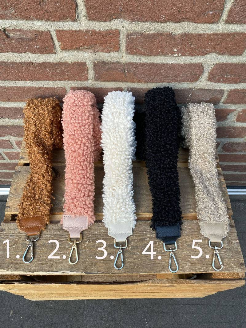 Teddy Boucle Gurtband Taschengurt Gurt Band Für Taschen Bagstrap Leder von StylXDE