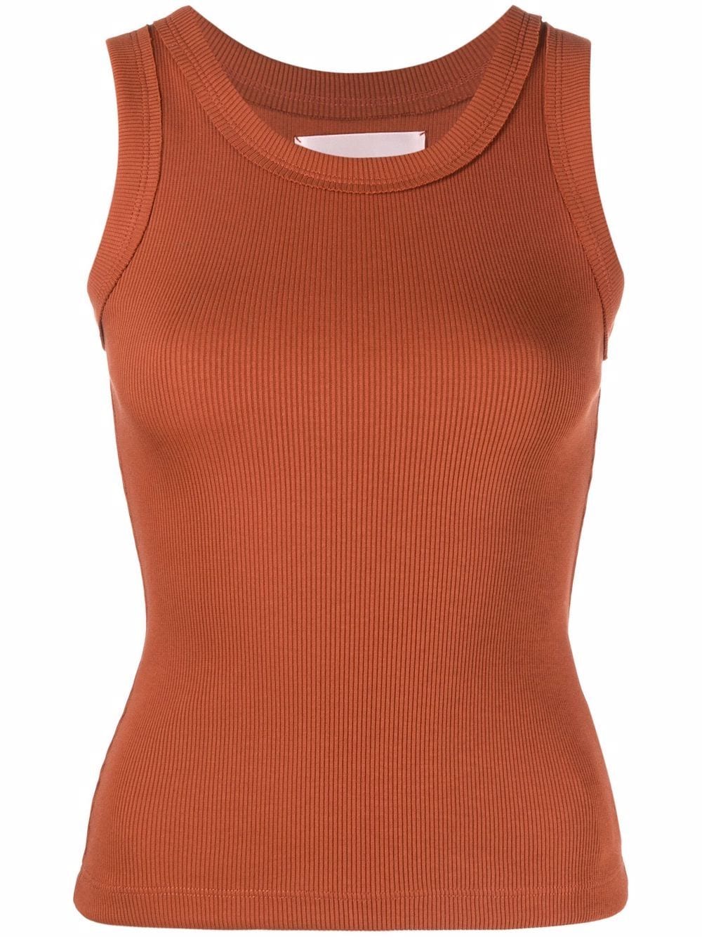 STYLAND Geripptes Top - Orange von STYLAND