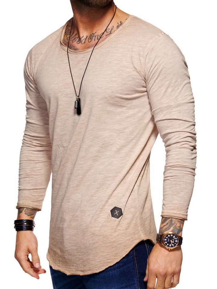 Style-Division Longsleeve SDDENTON Basic O-Neck im Oversize-Look von Style-Division