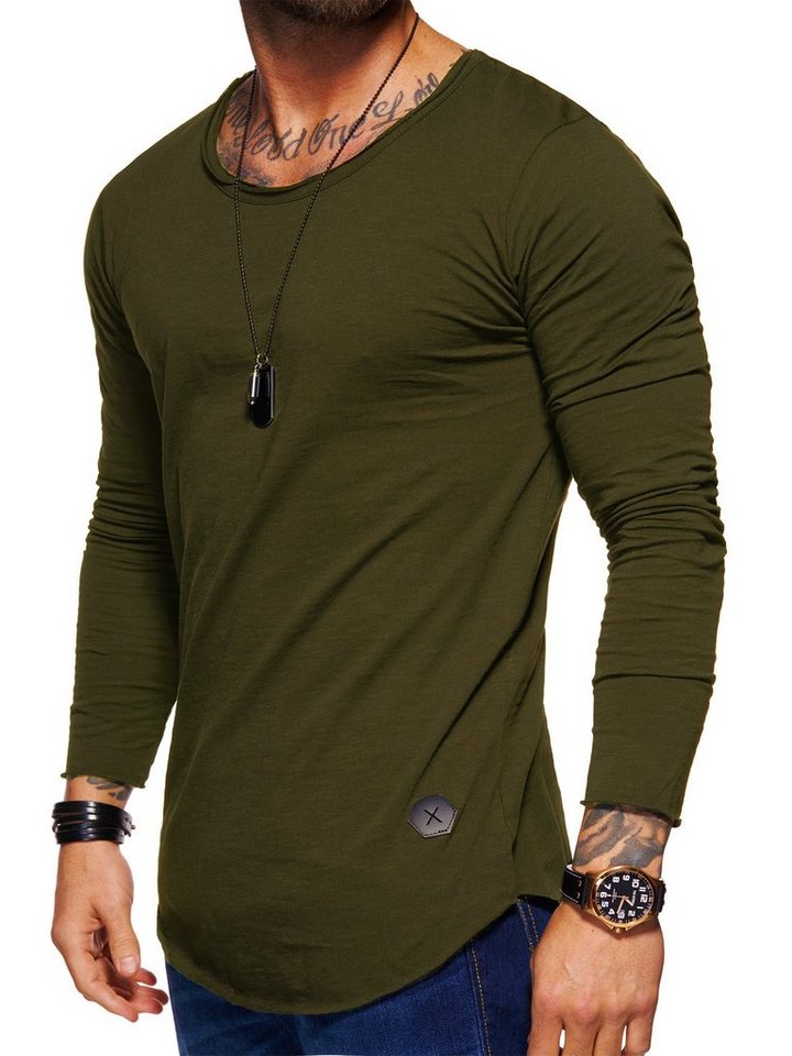 Style-Division Longsleeve SDDENTON Basic O-Neck im Oversize-Look von Style-Division