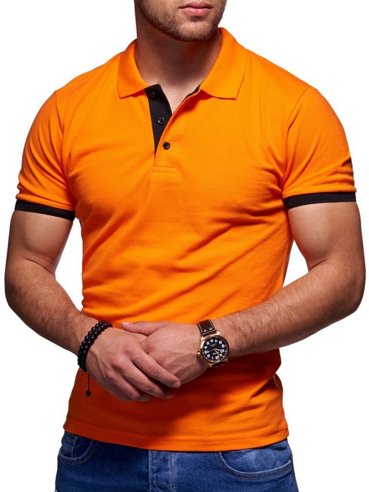 Style-Division Poloshirt für Herren in Piqué-Qualität Polohemd Basic Polo-Hemd T-Shirt von Style-Division