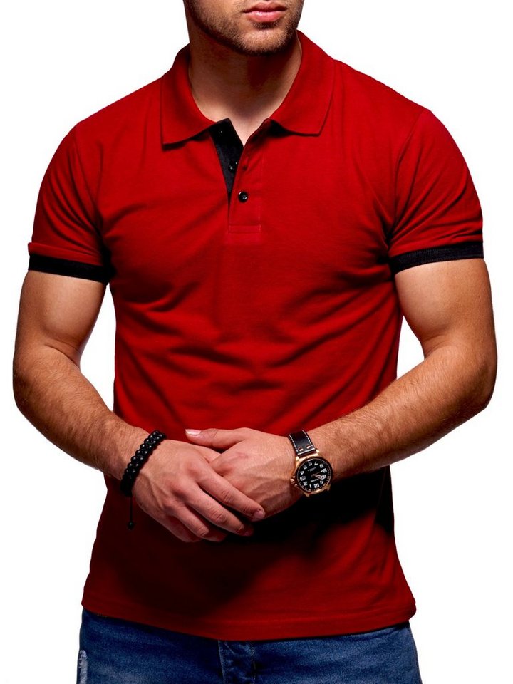 Style-Division Poloshirt für Herren in Piqué-Qualität Polohemd Basic Polo-Hemd T-Shirt von Style-Division