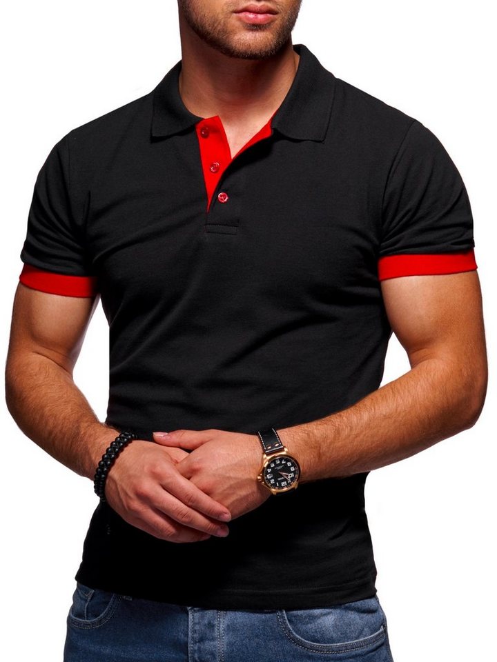 Style-Division Poloshirt für Herren in Piqué-Qualität Polohemd Basic Polo-Hemd T-Shirt von Style-Division