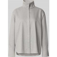 Style Icon Collection Bluse mit Stehkragen - curated by Anouk Yve in Mittelgrau Melange, Größe 40 von Style Icon Collection