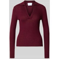 Style Icon Collection Rippstrickpullover aus Wolle - curated by Anouk Yve in Bordeaux, Größe XS Style Icon Collection Rippstrickpullover aus Wolle - curated by Anouk Yve in Bordeaux, Größe XS von Style Icon Collection