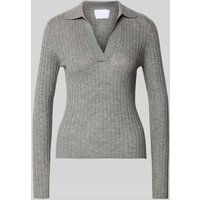 Style Icon Collection Rippstrickpullover aus Wolle - curated by Anouk Yve in Mittelgrau Melange, Größe XS Style Icon Collection Rippstrickpullover aus Wolle - curated by Anouk Yve in Mittelgrau Melange, Größe XS von Style Icon Collection
