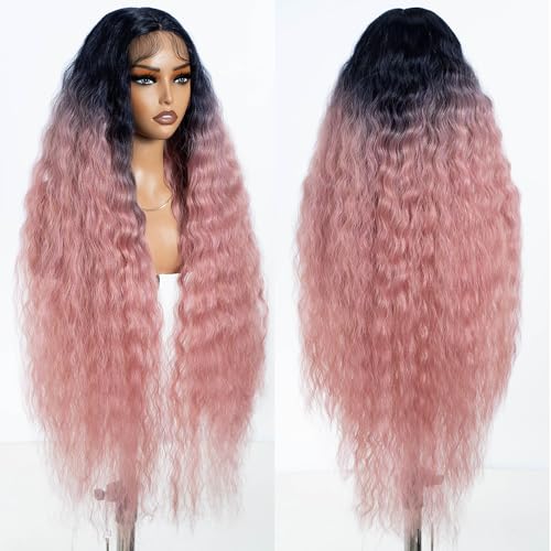 Style Icon Lace Front Perücken Perücken 100cm lang gewellt Synthetische Perücken für Frauen Low Medium Part Hitzebeständige Fasern Lace Front (TTDV/PKGD) von Style Icon