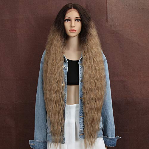 Style Icon Lace Front Perücken Perücken 100cm lang gewellt Synthetische Perücken für Frauen Low Medium Part Hitzebeständige Fasern Lace Front (TT6/23C) von Style Icon