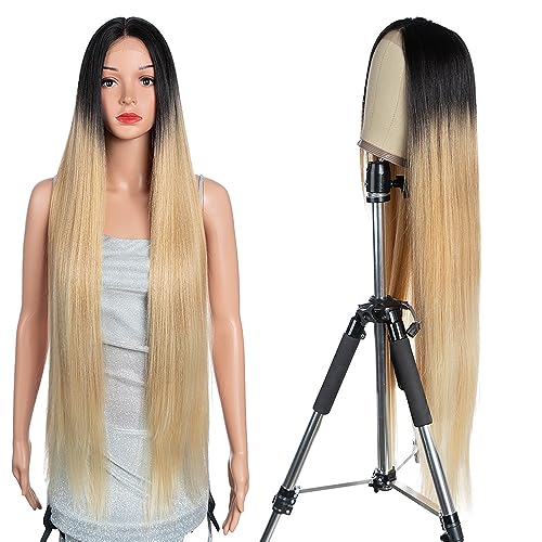 Style Icon Perücken Lace Front Wigs 94cm Super Lange Spitze Front Seidig Gerade Haare Perücken Für Frauen Weichen Haarersatz Synthetische Perücken (SOP26613) von Style Icon