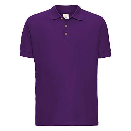 Herren Poloshirt, kurzärmelig, klassisch, einfarbig, Sport, Freizeit, Golf, groß und hoch, Übergrößen Gr. XL, violett von Style It Up