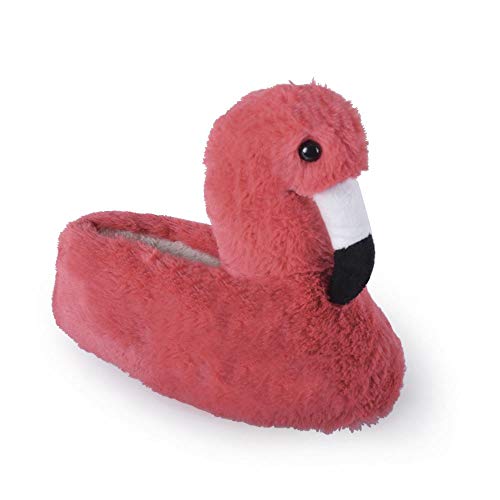 Style It Up Herren/Damen Unisex Neuheit Hausschuhe Monster Claw Feet Bulldog flauschig warm Geschenk, Pink - Rosa Flamingo - Größe: 39/40 EU von Style It Up
