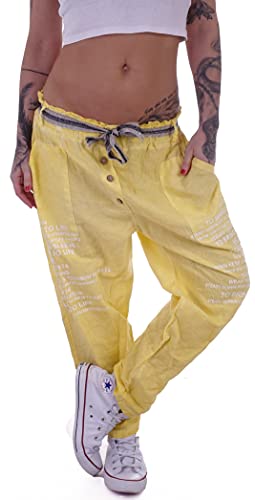 Amen Boyfriend Leinenhose verschidene Farben Sport-Hose-n Sommer-Hose-n Stoff-Hose-n Dünner Leicht-e-r Baumwoll-e Baumwoll-Hose-n Lang-e Leinen-Hose-n Leine-Hose-n Größe Italy Italien Gelb Amen Boyfriend Leinenhose verschidene Farben Sport-Hose-n Sommer-Hose-n Stoff-Hose-n Dünner Leicht-e-r Baumwoll-e Baumwoll-Hose-n Lang-e Leinen-Hose-n Leine-Hose-n Größe Italy Italien Gelb von Style-Station