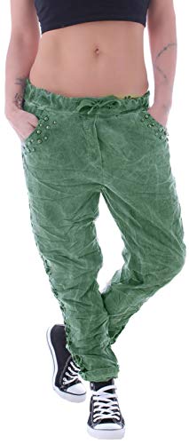 Damen Boyfriend Jogging Hose Baggy Jogpants Sommer-hose-n Harems-Hose-n Pump-hose-n Sport-Hose Jogging-hose-n Lauf -Hose-n Sport-Hose-n Freizeit-Hose-n Sprtlich-e Gr Größe 34 36 38 Khaki von Style-Station