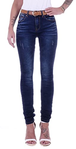 Damen Hüftjeans Röhrenjeans Skinny Jeans blau Damenjeans Damen-Hose-n Jeans-Hose-n Röhre-n Hüft-Hose-n Niedrig-e-r Sehr Leib-Höhe Bund Stretchjeans Stretch-Hose-n Denim Hell-blau-e Gr Größe XS 34 von Style-Station