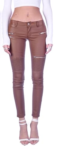 Damen Röhrenjeans Hosen Hüftjeans Jeans blau Damenjeans Damen-Hose-n Jeans-Hose-n Röhre-n Hüft-Hose-n Niedrige-r Leib-Höhe Bund Stretchjeans Stretch-Hose-n Denim Skinny dunkel-blau-e Gr M 38 von Style-Station