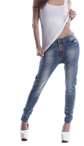 Style-Station Boyfriend Jeans Boyfriendhose Haremhose Harem Hüftjeans Damenjeans Damen Hosen 34 36 38 40 42 von Style-Station