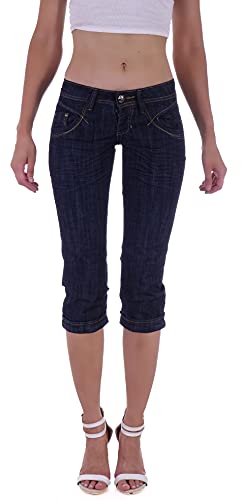 Style-Station Damen Capri Jeans Bermudas Hose 3/4 Blau Sommerjeans Kurz-e Capri-Hose-n Bermuda-Hose-n Bermudas-Hose-n Sommer-Hose-n Capri-Jeans Capri-Hose-n Blaue Größe Gr XS 34… von Style-Station