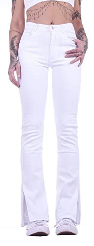 Style-Station Damen Jeans Schlagjeans High Waist Hochschnitt Bootcut blau Hoch-Bund Stretch-Jeans Stretch-Hose-n Schlag-Hose-n Damen-Hose-n Damenjeans-Hose-n Flare-d Marlene Gr Größe Wide Leg XS 34 von Style-Station