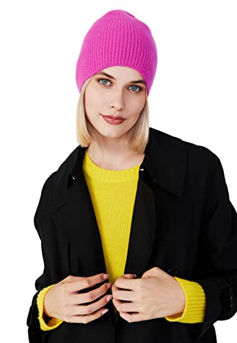 Style & Republic 100% Kaschmir Beanie fein gerippt in versch. Farben von Style & Republic